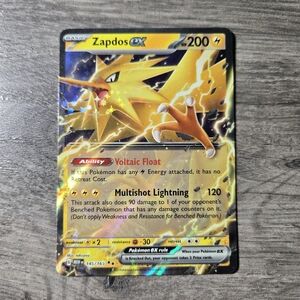 Zapdos ex #145 Pokemon Scarlet & Violet 151 Holo Card